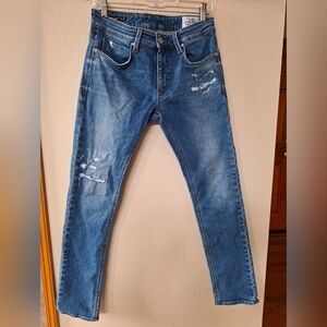 Fennec Fox  Mens Denim Jeans. Distressed. Slim fit. Size 32×31